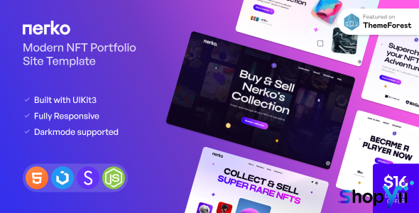 Nerko v1.2.0 - NFT Portfolio Onepage Template