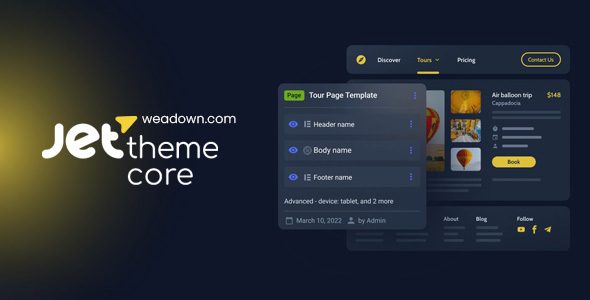 JetThemeCore 2.3.0.2 – WordPress theme builder for Elementor and Gutenberg