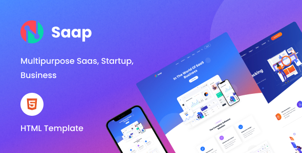 Saap v1.0 - Saas & Software HTML Template