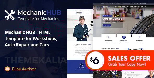 Mechanic HUB v1.0 - Car Repair HTML Template