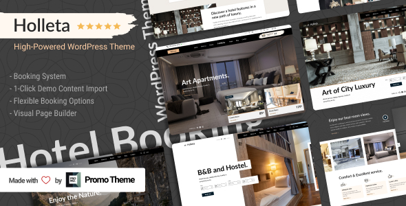 Holleta v1.0.0 - Hotel Booking WordPress