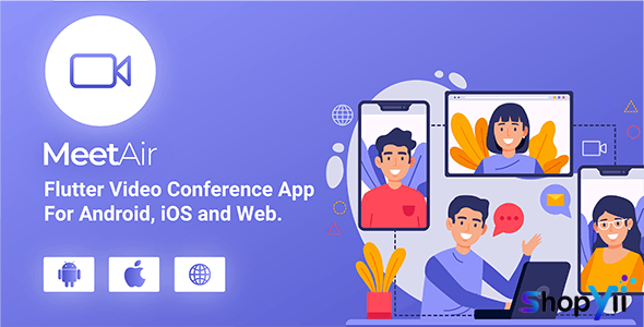 MeetAir v1.0.0 - iOS and Android Video Conference App for Live Class, Meeting, Webinar, Online Training - nulled