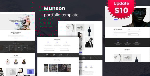 Munson - Minimal Portfolio Template