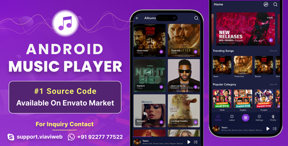 Android Music Player - Online MP3 (Songs) App (25 October 2019)