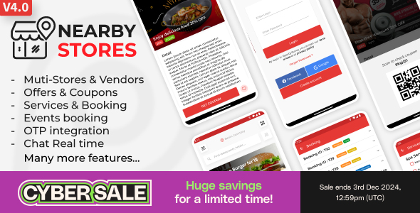 NearbyStores Android v1.8.0 - Offers, Events & Chat Realtime + Firebase - nulled