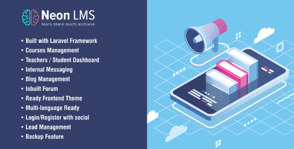 NeonLMS v4.6 - Learning Management System PHP Laravel Script