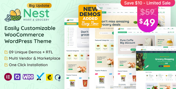 Nest v1.6.2 - Grocery Store WooCommerce WordPress Theme