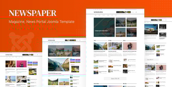Newspaper v1.0 - Magazine, News Portal Joomla 4 Template