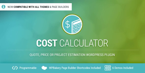 Cost Calculator v2.2.8 - WordPress Plugin