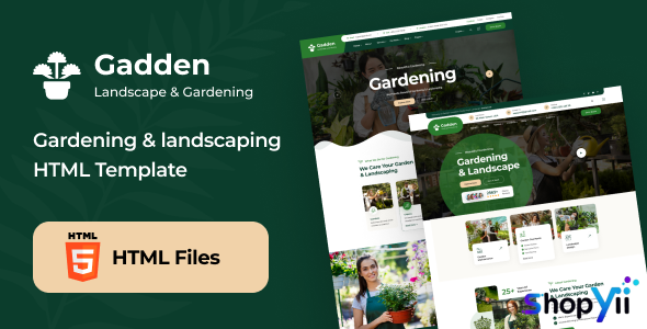 Gadden - Garden & Landscaping HTML Template