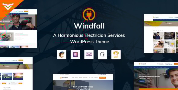 Windfall v1.4 - Electrician Services WordPress Theme