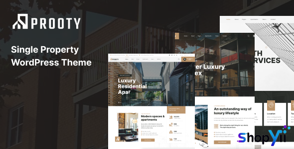 Prooty v1.0.0 - Single Property WordPress Theme