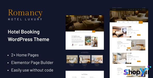 Romancy v1.0.5 - Hotel Booking WordPress Theme