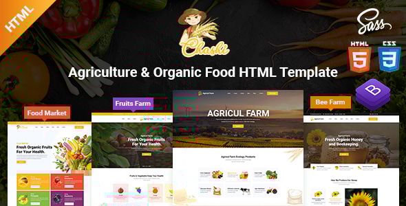 Chashi v2.0.0 - Agriculture & Organic Food HTML Template