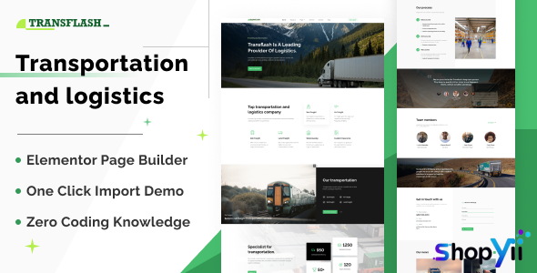 Transflash v1.0.0 - Transportation and Logistics WordPress Theme