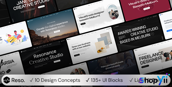 Resonance v1.4.4 - Creative Modern Agency, Freelancer & Portfolio WordPress Theme