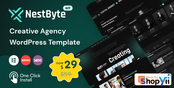 Nestbyte v1.2.2 - Creative Agency and Startup WordPress Theme