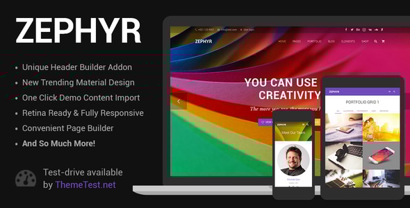 Zephyr v7.14 - Material Design Theme