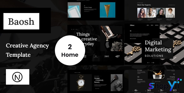 Baosh - Digital Agency React Next Js Template