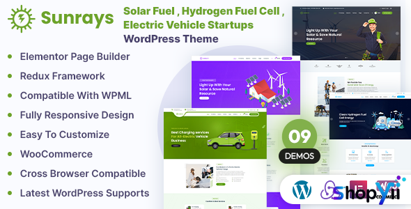 Sunrays v1.0.7 – Solar Power & Green Energy WordPress theme