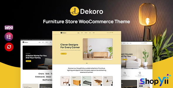 Dekoro v1.0.3 - Furniture Store WooCommerce Theme