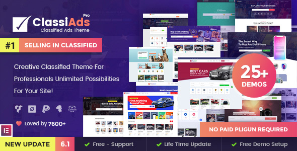 Classiads v5.9.4 - Classified Ads WordPress Theme