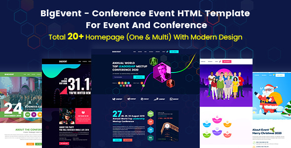 BigEvent v5.0.0 - Event, Conference & Meetup HTML Template
