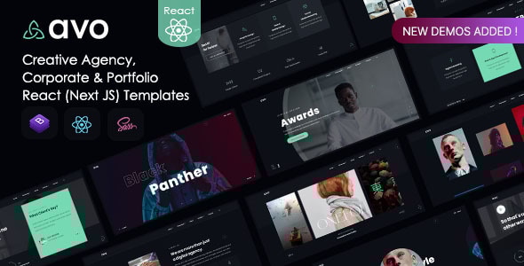 Avo v1.0 - React Creative Agency & Showcase Portfolio