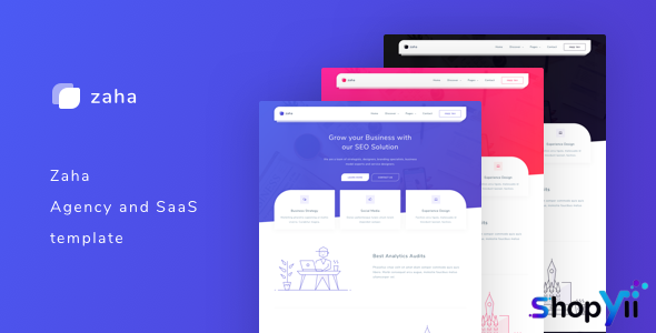 Zaha v1.0 - Agency and SaaS Template