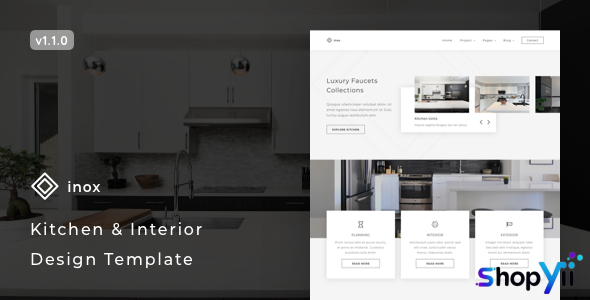 inox v1.1.0 - Kitchen & Interior Design Template