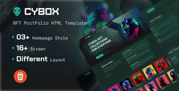 Cybox v1.0 - NFT Collections HTML Template