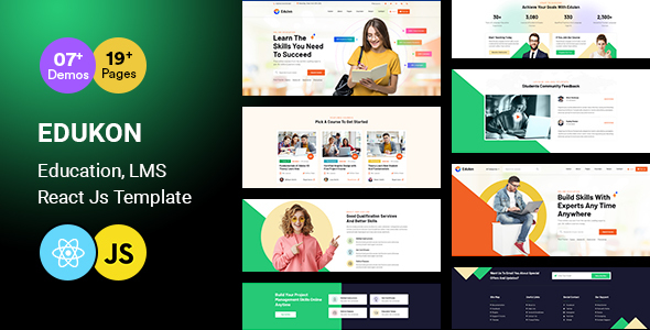 Edukon v1.0 - Education And LMS React JS Template