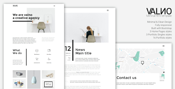 Valno v1.0 - Minimal Creative Multi page Portfolio WordPress Theme