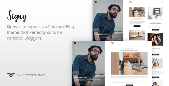Signy v1.9.1 - A Personal Blog WordPress Theme