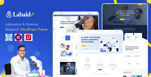 Labaid v1.0.1 - Laboratory & Science Research WordPress Theme