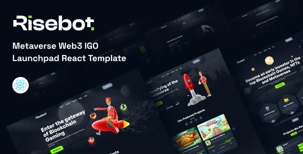 Risebot - Metaverse IGO Launchpad React Template