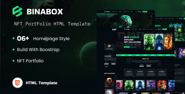 Binabox - NFT Portfolio HTML Template