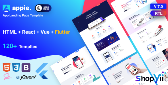 Appie v2.0 - app landing page