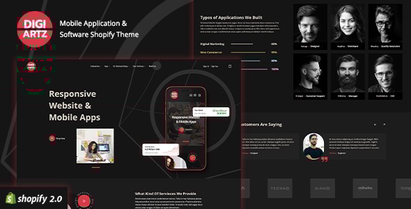 Digiartz v1.0 - Software & App Store Shopify Theme