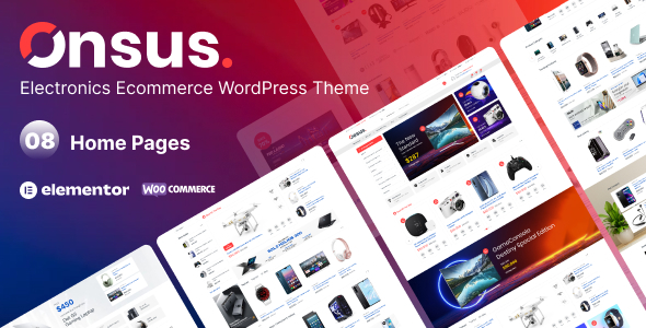 Onsus v1.0.0 - Electronics E-commerce WordPress Theme