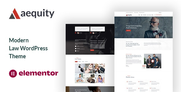 Aequity v2.0.0 - Law WordPress Theme