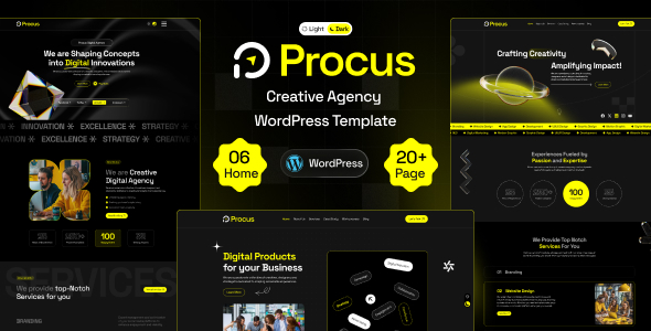 Procus v1.0 - Modern Creative Digital Agency WordPress Theme