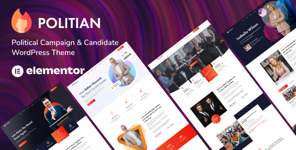 Politian v1.0.1 - Political Campaign WordPress Theme