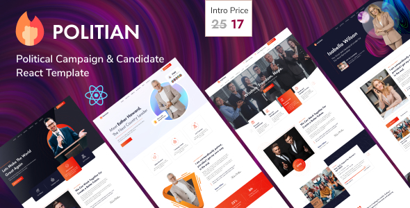 Politian - Political Campaign React Template