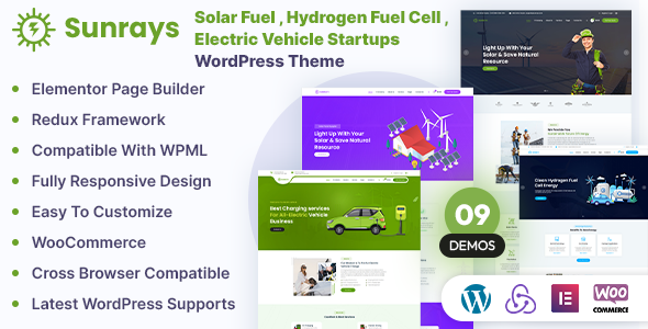 Sunrays v1.0.0 – Solar Power & Green Energy WordPress theme