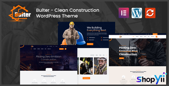 Bulter v1.0.4 - Clean Construction WordPress Theme