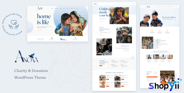 Anova v1.0.1 - Charity & Donation WordPress Theme