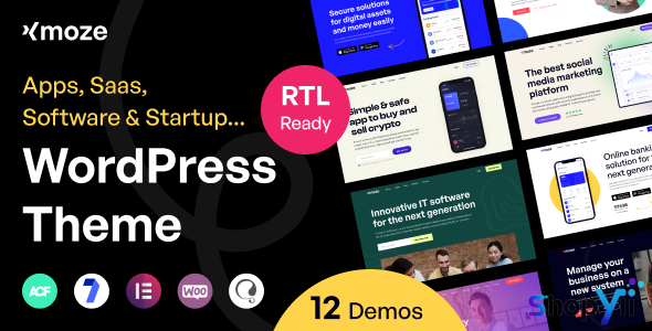 Xmoze v1.0.8 - Saas Software Startup WordPress