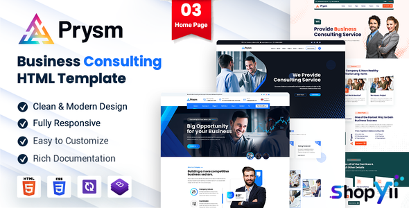 Prysm - Consulting Business Template