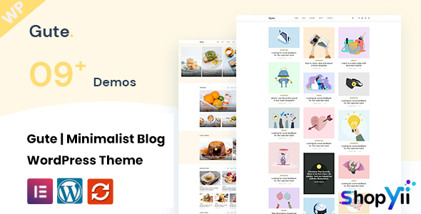 Gute v2.1 - Minimalist Blog WordPress Theme